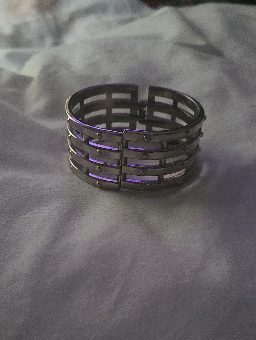 Silver-Tone Multi-Bar Statement Bracelet - Women's Jewelry